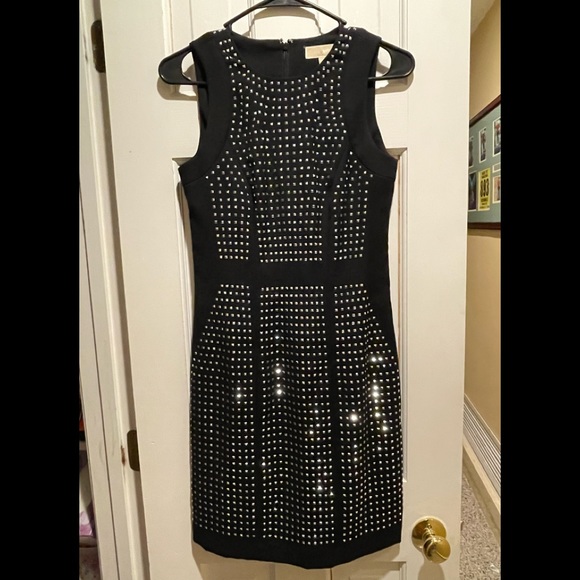 BNWOT Micheal Kors black studded dress - Picture 1 of 5